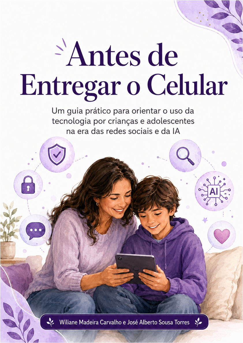 Capa do livro Antes de Entregar o Celular, de Wiliane Madeira Carvalho e José Alberto Sousa Torres
